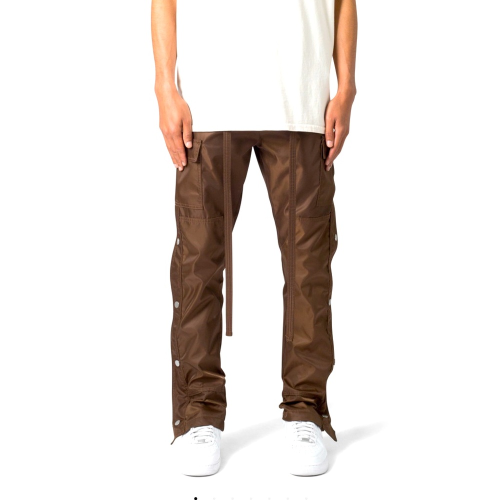 NWOT MNML Snap Zipper II Black Nylon Cargo Pants Size 34